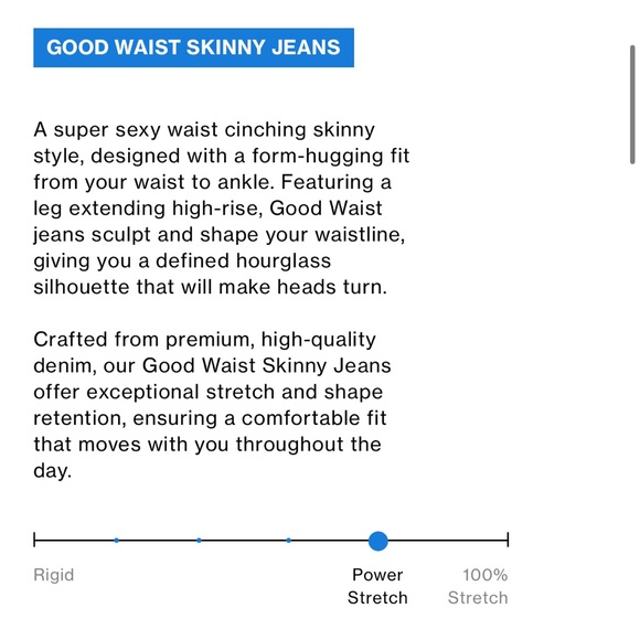 Like New Good American “Good Waist” Button Fly High Waisted Jeans - Size 0/25 - Picture 15 of 16